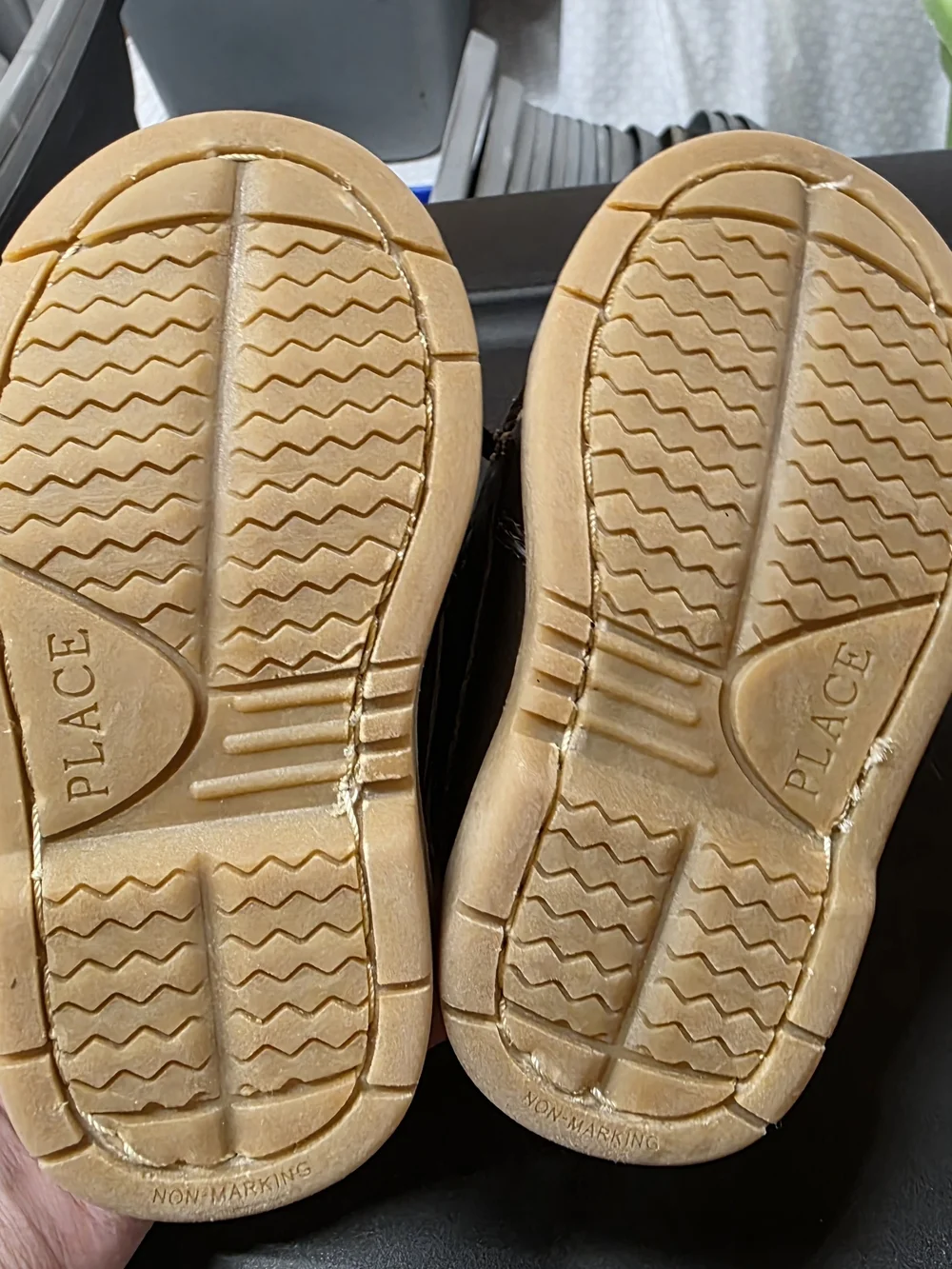 The Children's Place Brown Leather Moccasin Boat Shoes
